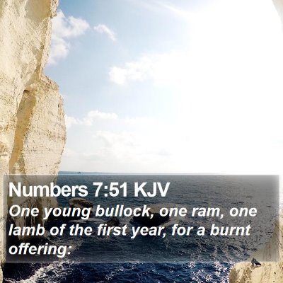 Numbers 7:51 KJV Bible Verse Image