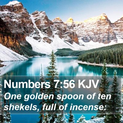 Numbers 7:56 KJV Bible Verse Image