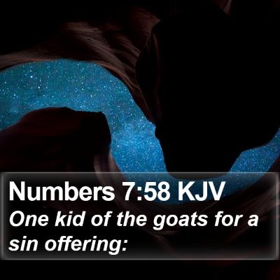 Numbers 7:58 KJV Bible Verse Image