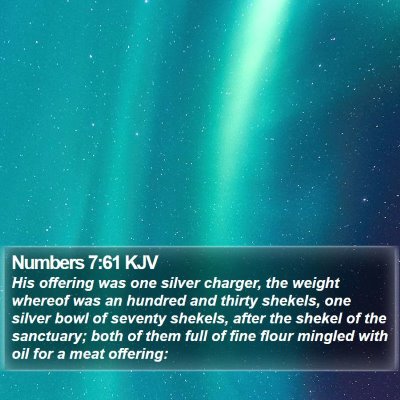Numbers 7:61 KJV Bible Verse Image
