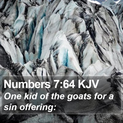 Numbers 7:64 KJV Bible Verse Image