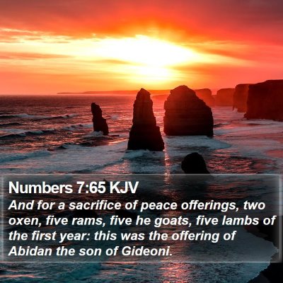 Numbers 7:65 KJV Bible Verse Image