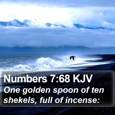Numbers 7:68 KJV Bible Verse Image