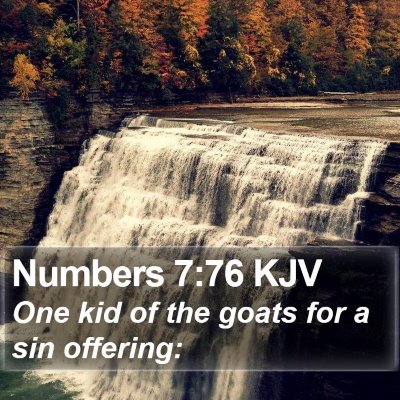 Numbers 7:76 KJV Bible Verse Image