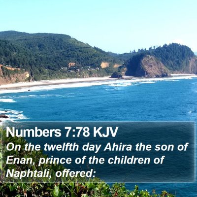 Numbers 7:78 KJV Bible Verse Image