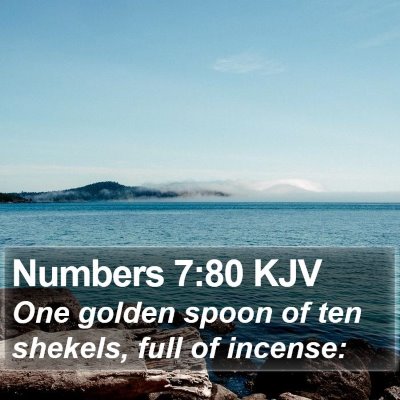 Numbers 7:80 KJV Bible Verse Image