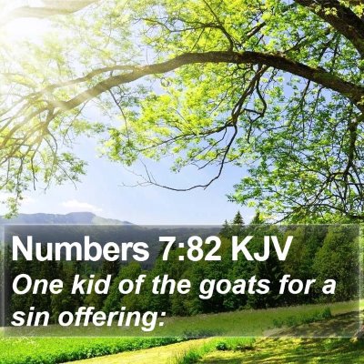 Numbers 7:82 KJV Bible Verse Image