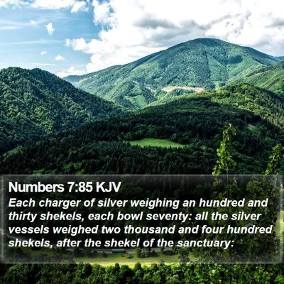 Numbers 7:85 KJV Bible Verse Image