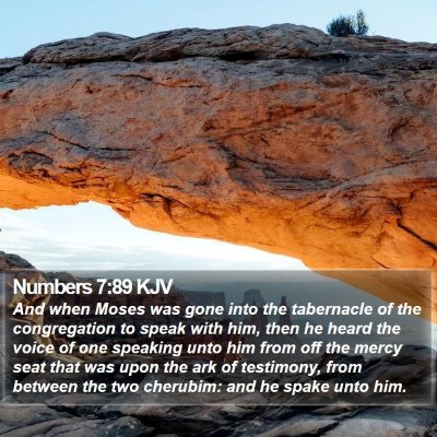 Numbers 7:89 KJV Bible Verse Image