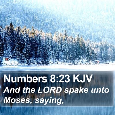 Numbers 8:23 KJV Bible Verse Image