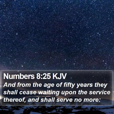 Numbers 8:25 KJV Bible Verse Image