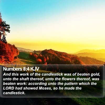 Numbers 8:4 KJV Bible Verse Image