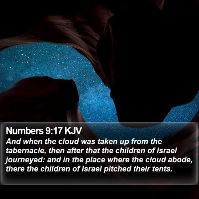 Numbers 9:17 KJV Bible Verse Image