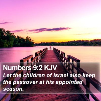 Numbers 9:2 KJV Bible Verse Image