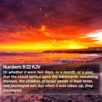 Numbers 9:22 KJV Bible Verse Image