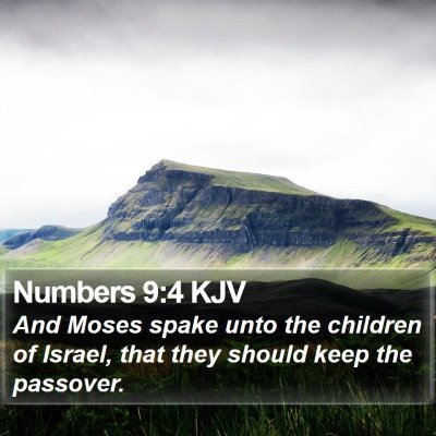 Numbers 9:4 KJV Bible Verse Image