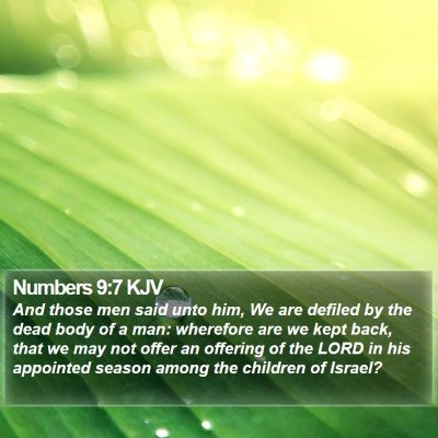 Numbers 9:7 KJV Bible Verse Image