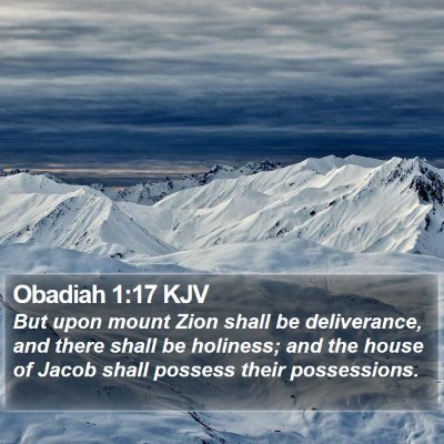 Obadiah 1:17 KJV Bible Verse Image