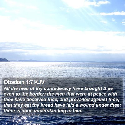 Obadiah 1:7 KJV Bible Verse Image