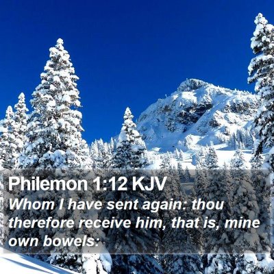 Philemon 1:12 KJV Bible Verse Image