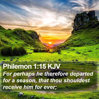 Philemon 1:15 KJV Bible Verse Image