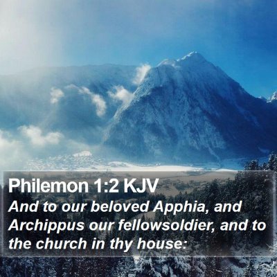 Philemon 1:2 KJV Bible Verse Image
