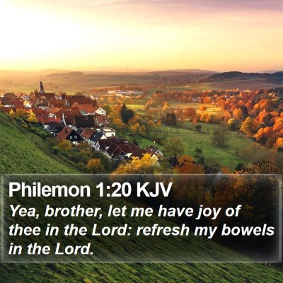 Philemon 1:20 KJV Bible Verse Image