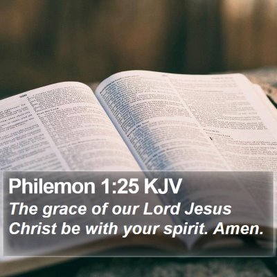 Philemon 1:25 KJV Bible Verse Image