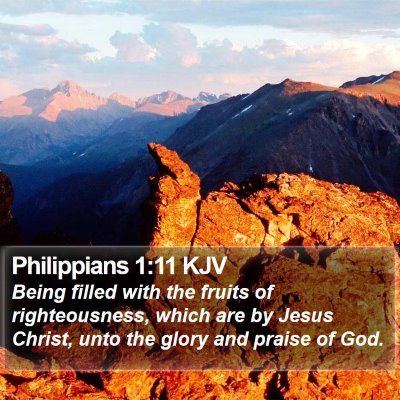 Philippians 1:11 KJV Bible Verse Image