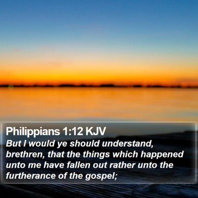 Philippians 1:12 KJV Bible Verse Image