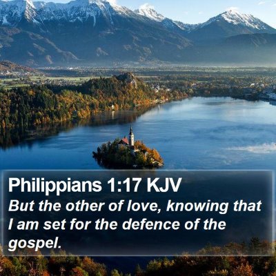 Philippians 1:17 KJV Bible Verse Image