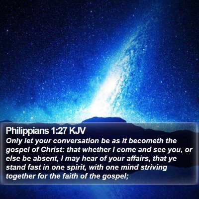 Philippians 1:27 KJV Bible Verse Image
