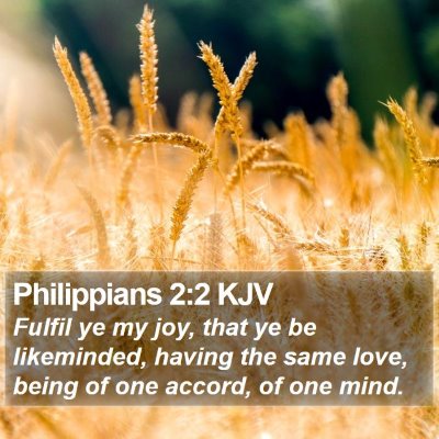 Philippians 2:2 KJV Bible Verse Image