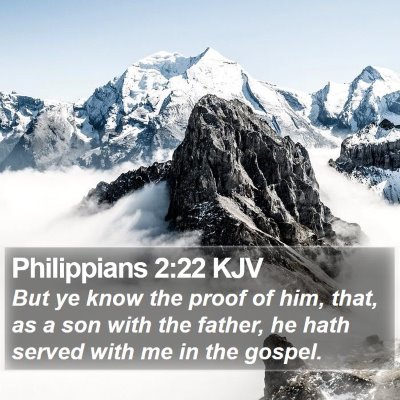 Philippians 2:22 KJV Bible Verse Image