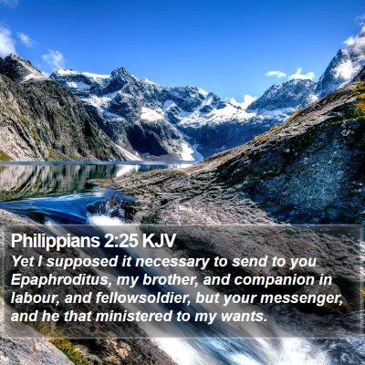 Philippians 2:25 KJV Bible Verse Image