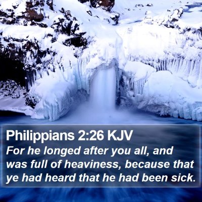 Philippians 2:26 KJV Bible Verse Image