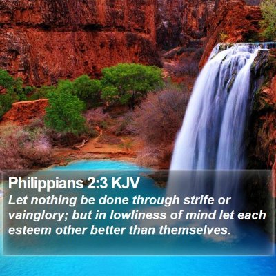 Philippians 2:3 KJV Bible Verse Image