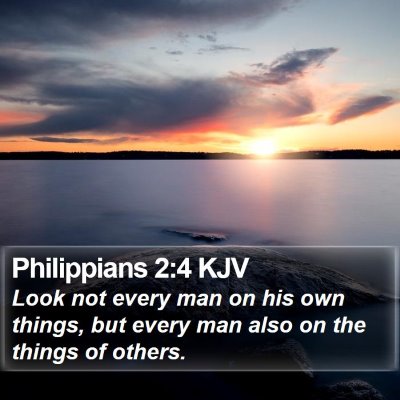 Philippians 2:4 KJV Bible Verse Image
