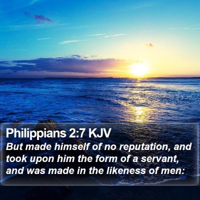 Philippians 2:7 KJV Bible Verse Image