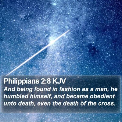 Philippians 2:8 KJV Bible Verse Image
