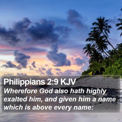Philippians 2:9 KJV Bible Verse Image