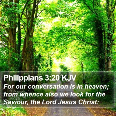 Philippians 3:20 KJV Bible Verse Image