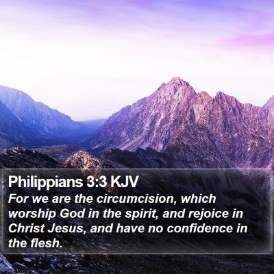 Philippians 3:3 KJV Bible Verse Image