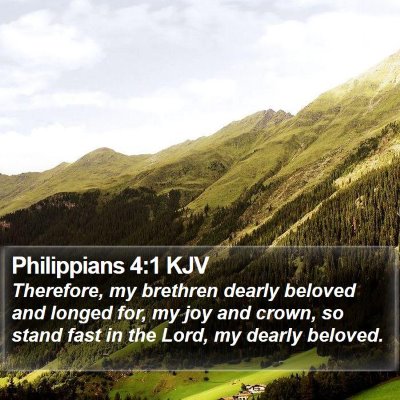 Philippians 4:1 KJV Bible Verse Image