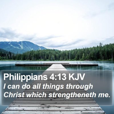 Philippians 4:13 KJV Bible Verse Image