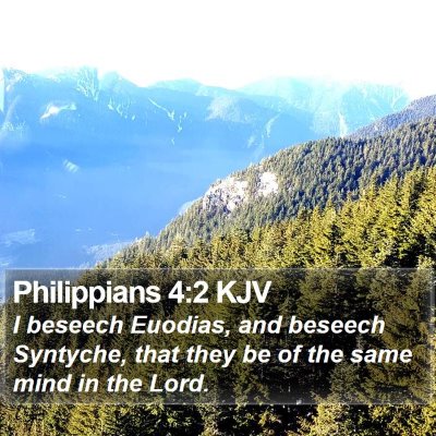 Philippians 4:2 KJV Bible Verse Image