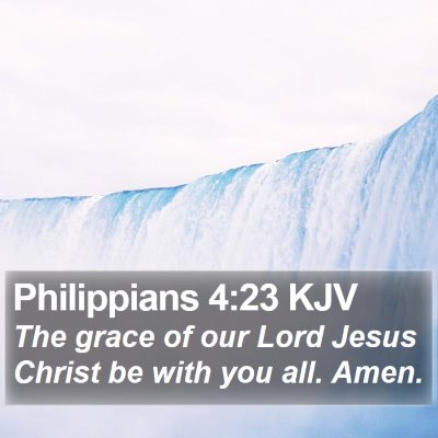 Philippians 4:23 KJV Bible Verse Image