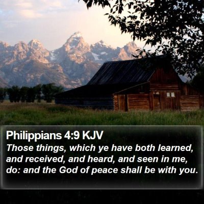 Philippians 4:9 KJV Bible Verse Image