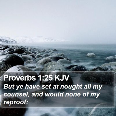 Proverbs 1:25 KJV Bible Verse Image