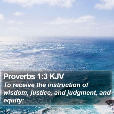 Proverbs 1:3 KJV Bible Verse Image